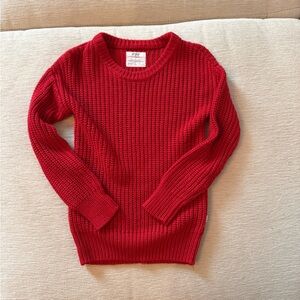 Little Sleepies Red Knit Sweater